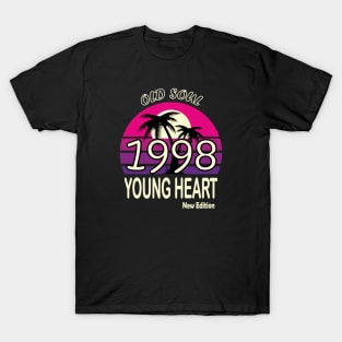 1998 Birthday Gift Old Soul Young Heart T-Shirt
